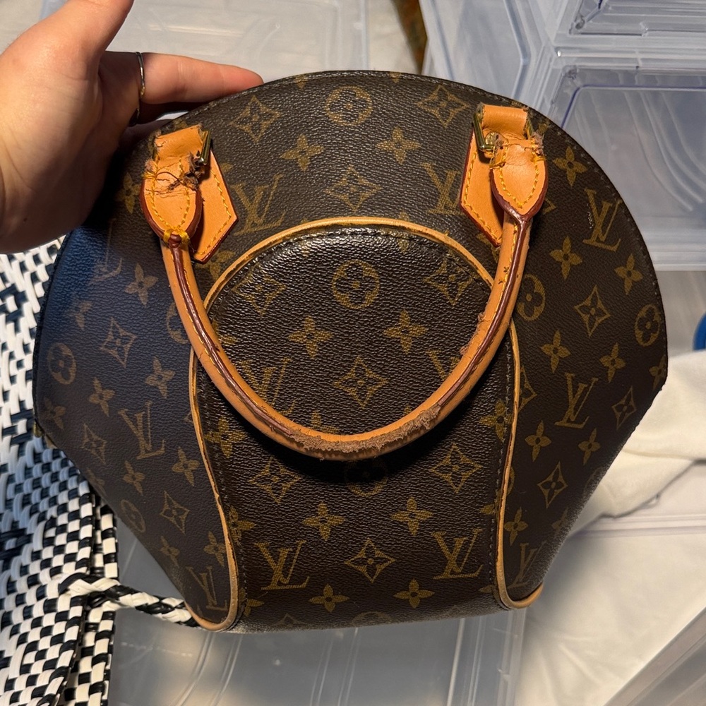 Louis Vuitton Ellipse Brown and Tan Monogram Shoulder Bag